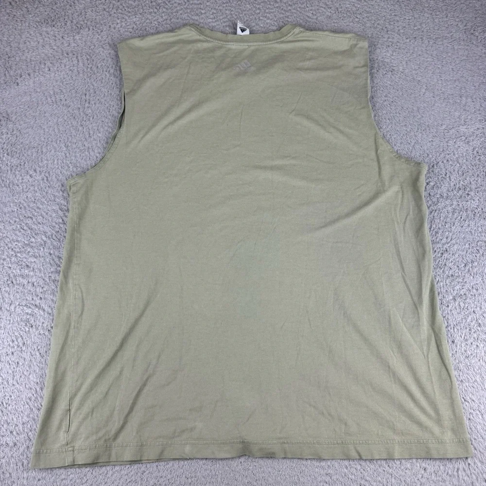 Vintage‎ Adidas Kobe Two Shirt Mens Xxl Green  Sleeveless Basketball Y2k Mamba